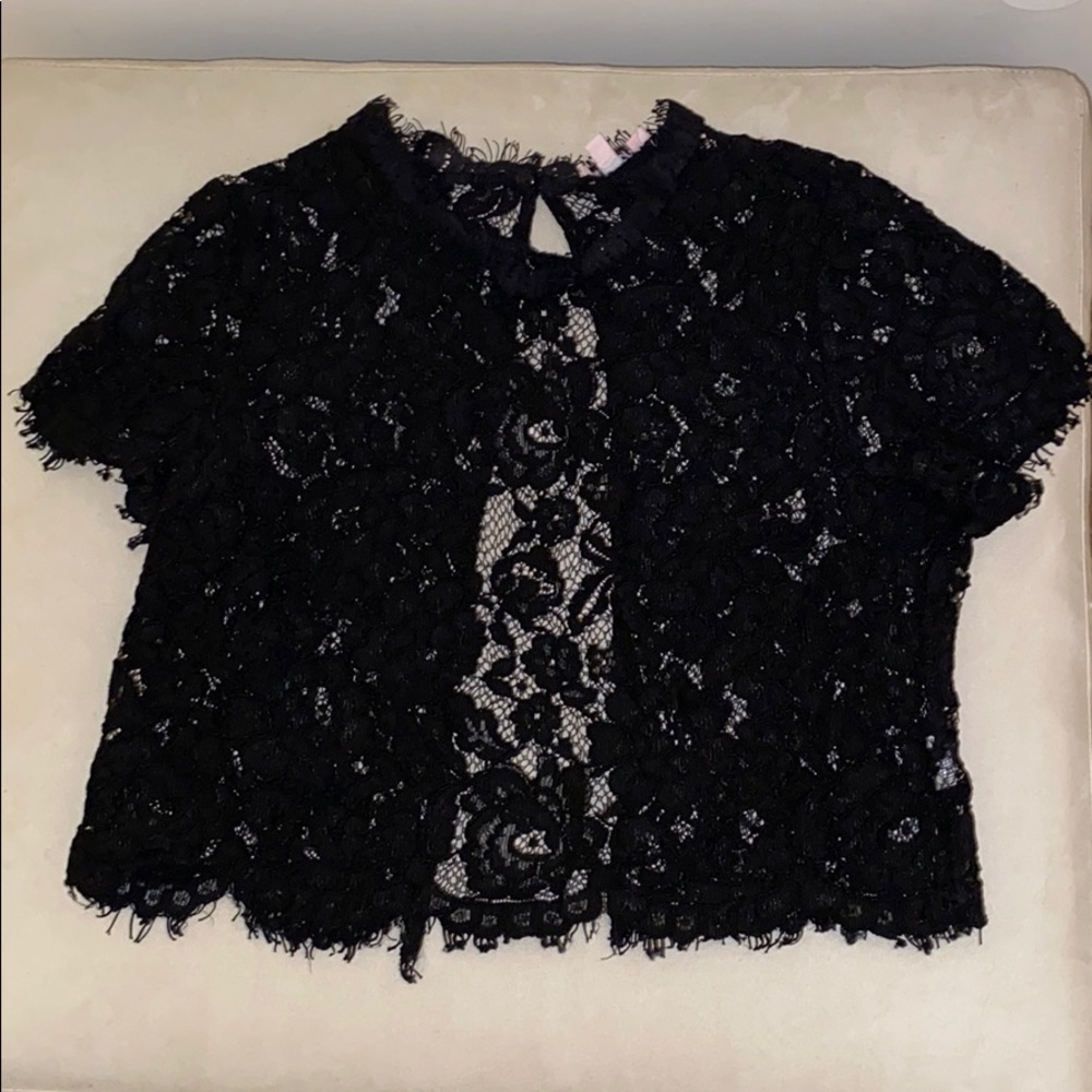Lace crop top